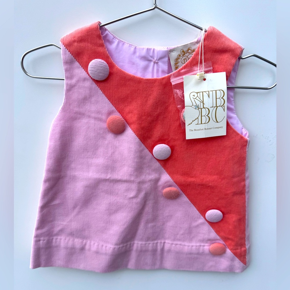 The Beaufort Bonnet Company Pink and Red Kids Dress